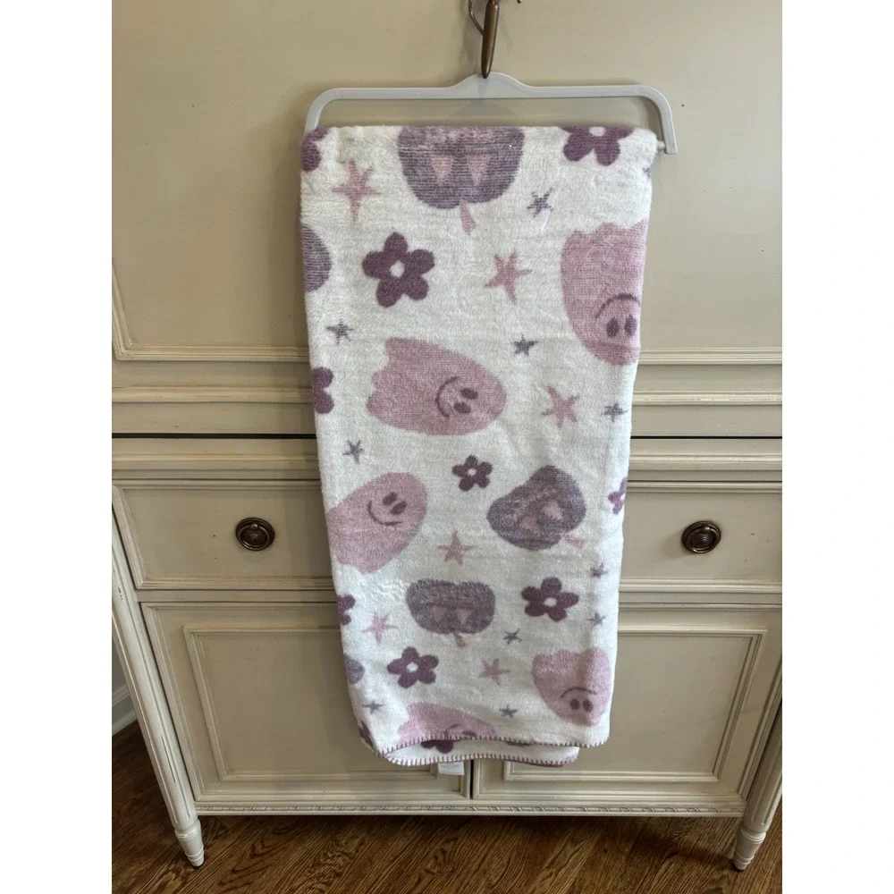 Docofil Halloween Blanket White Purple Pink Ghost Pumpkin Cute 51
